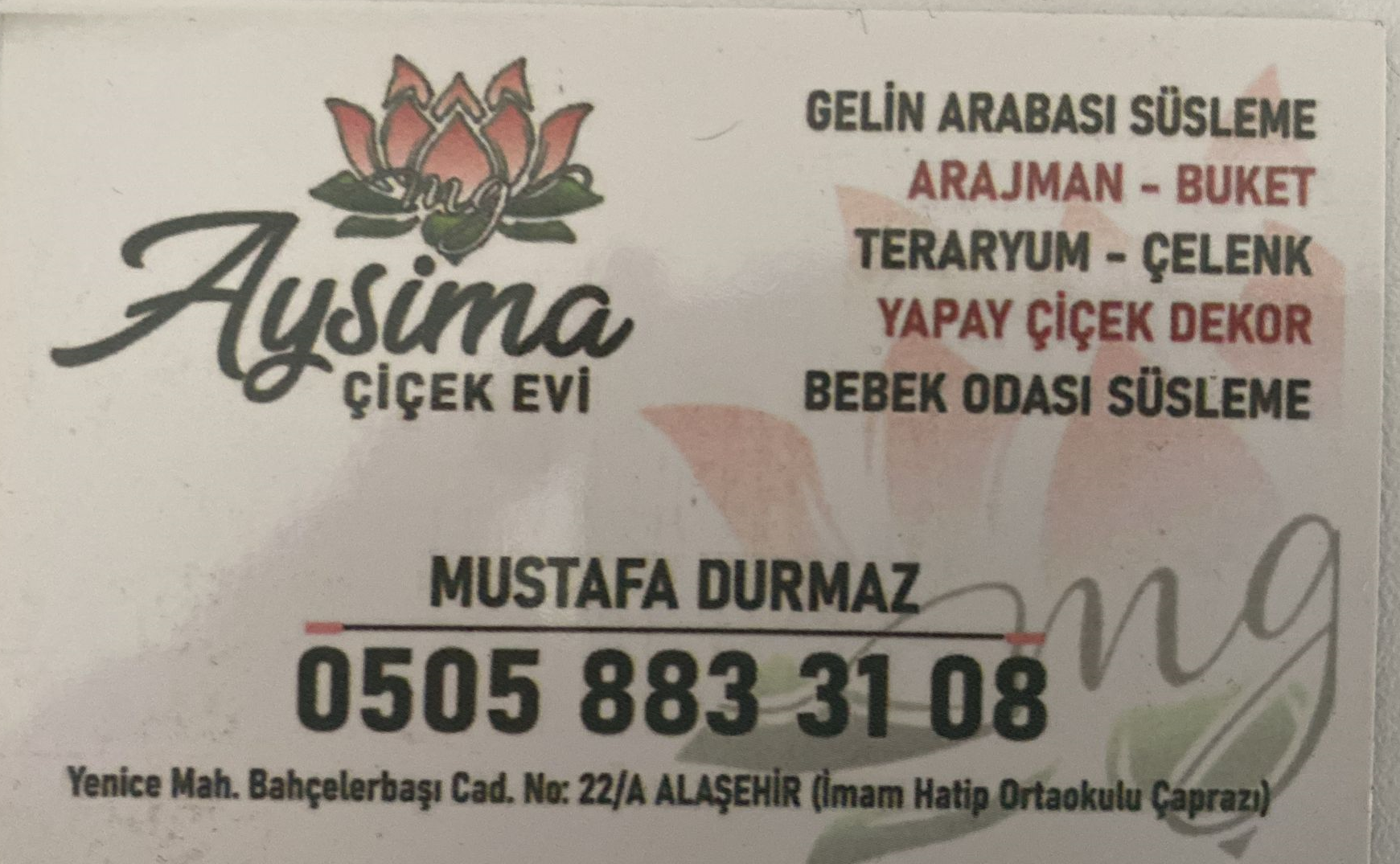 Alaşehir çiçekçi